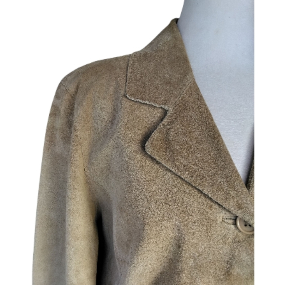 Brandon Thomas Leather Button Front Shacket Pocke… - image 4